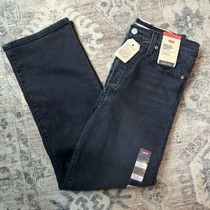Levi’s Ribcage Ankle Straight Jeans in Black